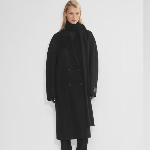 Aritzia Babaton The Slouch Double Face Coat - Recycled Wool - Picture 1 of 13